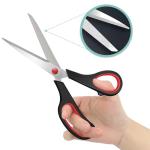 Xnluothsk 6 Packs Sewing Craft Scissors Bulk,8" Multipurpose Heavy Duty Sharp Scissors,Stainless Steel Shears for Home Office Student Supplies,6 Colors