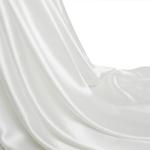 White Satin Fabric by The Yard, 55 Inch Wide, Shiny and Soft Charmeuse Satin Fabric for Sewing Wedding Bridal Dress Crafts, 1 Yard