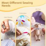 Coquimbo 72pcs Sewing Thread Set: 36 Colors Prewound Bobbins, 400 Yards Polyester Thread Spools for Hand & Sewing Machine, Emergency Home and DIY Use, Stocking Stuffers Gifts for Women Adults Mom