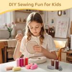 Coquimbo 72pcs Sewing Thread Set: 36 Colors Prewound Bobbins, 400 Yards Polyester Thread Spools for Hand & Sewing Machine, Emergency Home and DIY Use, Stocking Stuffers Gifts for Women Adults Mom