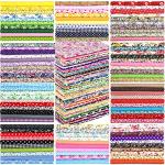 Moukeren 100 Pcs 8 x 8 Inch Cotton Fabric Squares No Repeat Pre Cut Quilting Fabric Bundle Multi Color Floral Square Patchwork Floral Printed Quilting Supplies for Sewing Spring DIY Craft Scrapbooking