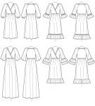 McCall Pattern Company McCall's Women's Loose Fitting Pleated Pullover Dress, Sizes 16-26 Sewing Pattern, White (M7969ZZ)