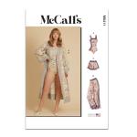 McCall's Easy to Sew Misses' Bodysuit, Robe, Shorts and Pants Sewing Pattern Kit, Design Code M8411, Sizes 12-14-16-18-20