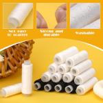 ZMAAGG Thread for Sewing-1 Pcs Black and 1 Pcs White, 200 Yards Per Roll Polyester Thread, Sewing String for Sewing Machine, Hand Stitching, Embroidery