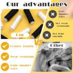 ZMAAGG Thread for Sewing-1 Pcs Black and 1 Pcs White, 200 Yards Per Roll Polyester Thread, Sewing String for Sewing Machine, Hand Stitching, Embroidery