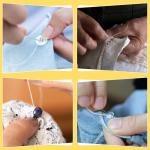 ZMAAGG Thread for Sewing-1 Pcs Black and 1 Pcs White, 200 Yards Per Roll Polyester Thread, Sewing String for Sewing Machine, Hand Stitching, Embroidery