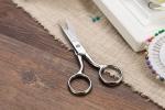 6” Sharp Embroidery Fabric Scissors, Forged Stainless Steel Small Heavy Duty Precision Point Tip Detail Sewing Shears for Dressmaker Tailor Cutting Thread, Yarn, Crafting
