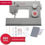 SINGER Heavy Duty 4423 Sewing Machine, Grey | Strong Motor, Full Metal Frame, 97 Stitch Applications, 1-Step Buttonhole, LED Light & Accessory Kit