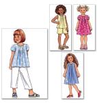 Butterick Patterns B4176 Children's/Girls' Top, Dress, Shorts and Pants, Size 2-3-4-5