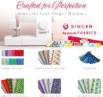 Singer Print Fabric, 100% Cotton, Yellow and Green Butterfly, Cut by The Yard