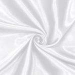 Homiest White Satin Fabric by The Yard, 3 Yards x 58 Inch Charmeuse Satin Fabric Silky & Shiny Cloth Fabric, Smooth Bridal Satin Fabric for Wedding Dress, Clothing Making, DIY Crafts, Sewing