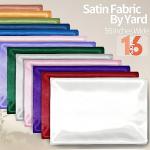 Homiest White Satin Fabric by The Yard, 3 Yards x 58 Inch Charmeuse Satin Fabric Silky & Shiny Cloth Fabric, Smooth Bridal Satin Fabric for Wedding Dress, Clothing Making, DIY Crafts, Sewing