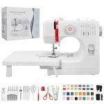 Beginners Sewing Machine for Beginners, Dual Speed Portable Electric Mini Sewing Machine with 14 Stitches, Complete Repair Kit for Clothing Fabrics, Handheld Sew Machine for DIY Travel & Home Use