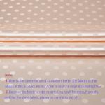 MaiMaiSuan 60’’ Wide Champagne Polka Dot Satin Jacquard Fabric by The Yard Soft Shiny Silky Satin Fabric for Sewing, DIY Crafts, Costumes,Decoration,Bridal Dress,1 Yard