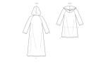 New Look Misses' Coat with Hood Sewing Pattern Packet, Design Code S9129, Sizes XS-S-M-L-XL
