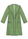New Look Misses' Coat with Hood Sewing Pattern Packet, Design Code S9129, Sizes XS-S-M-L-XL