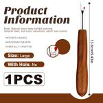 ZMAAGG Seam Ripper, Seam Rippers for Sewing, Remove Stitches with Wood Handle for Sewing and DIY Craft(Big)