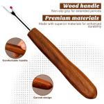 ZMAAGG Seam Ripper, Seam Rippers for Sewing, Remove Stitches with Wood Handle for Sewing and DIY Craft(Big)