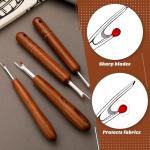 ZMAAGG Seam Ripper, Seam Rippers for Sewing, Remove Stitches with Wood Handle for Sewing and DIY Craft(Big)