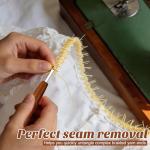 ZMAAGG Seam Ripper, Seam Rippers for Sewing, Remove Stitches with Wood Handle for Sewing and DIY Craft(Big)