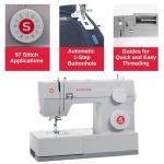 SINGER Heavy Duty 4423 Sewing Machine, Grey | Strong Motor, Full Metal Frame, 97 Stitch Applications, 1-Step Buttonhole, LED Light & Accessory Kit