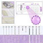 This lightweight Sewing machine is designed for convenience and versatility. Sewing Machine for Beginners,Portable 12 Built-in Stitches,(High-Low Speeds),505UJH.DC Power Supply Method.