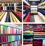 Satin Fabric | Decoration & Sewing | Shiny & Luxury | 60" Wide Roll | Metallic Shiny | Upholstery, Lining, Drapery, DIY Crafts (Baby Blue, 2 Yards)