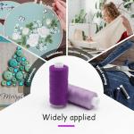 82Pcs Sewing Thread kit, 36 Assorted Colors Machine Threads with Spools, 36 Same Color Prewound Bobbins Threads with 10 Embroidery Needles Set, Polyester Thread for Hand and Sewing Machine