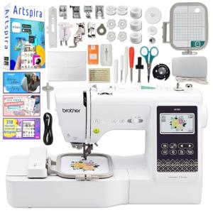 Brother SE700 Combo Embroidery & Sewing Machine with 4" x 4" Embroidery Hoop and 40+ Accessories