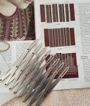 HONEYSEW Expanding Aluminum Sewing Gauge Button Guide Measure Multiple Equal Distance (Sewing Gauge Common)