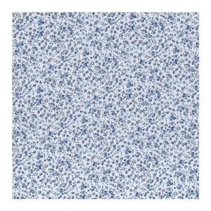 Hobby Lobby White & Blue Monotone Floral Cotton Calico Fabric (2 Yard) - Printed Sewing Lightweight Precut Fabric for Sewing Clothes, Homeware, & Other Accessories