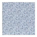 Hobby Lobby White & Blue Monotone Floral Cotton Calico Fabric (2 Yard) - Printed Sewing Lightweight Precut Fabric for Sewing Clothes, Homeware, & Other Accessories