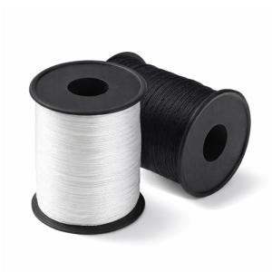 Upholstery Thread Heavy Duty, 330 Yards 2 Spools Bonded Nylon Thread, High-Strength Fade-Resistant Bonded Nylon Threads for Denim Leather Craft Machine DIY and Home, Black White