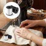 Upholstery Thread Heavy Duty, 330 Yards 2 Spools Bonded Nylon Thread, High-Strength Fade-Resistant Bonded Nylon Threads for Denim Leather Craft Machine DIY and Home, Black White