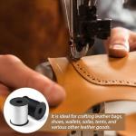 Upholstery Thread Heavy Duty, 330 Yards 2 Spools Bonded Nylon Thread, High-Strength Fade-Resistant Bonded Nylon Threads for Denim Leather Craft Machine DIY and Home, Black White