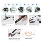 Handheld Sewing Machine, Easy to Use Portable Electric Mini Sewing Machines for Beginners with Two Speeds, with Complete Accessories Kit, Suitable for Home, Travel and DIY