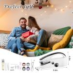 Handheld Sewing Machine, Easy to Use Portable Electric Mini Sewing Machines for Beginners with Two Speeds, with Complete Accessories Kit, Suitable for Home, Travel and DIY
