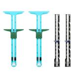 4 Pcs Sewing Gauge Sewing Measuring Tool T-Shaped Fabric Quilting Ruler 5-in-1 Sliding Gauge Measuring Sewings Ruler Sliding Gauges Rulers for Quilting Knitting Sewings and Crafting