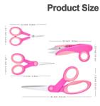 Zicolu Premium Sewing Scissors Bundle: Heavy Duty Fabric, Detail Embroidery & Small Selvedge Scissors, Thread Snips for Tailoring, Dressmaking, Quilting & Arts&Crafts