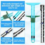 4 Pcs Sewing Gauge Sewing Measuring Tool T-Shaped Fabric Quilting Ruler 5-in-1 Sliding Gauge Measuring Sewings Ruler Sliding Gauges Rulers for Quilting Knitting Sewings and Crafting