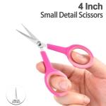 Zicolu Premium Sewing Scissors Bundle: Heavy Duty Fabric, Detail Embroidery & Small Selvedge Scissors, Thread Snips for Tailoring, Dressmaking, Quilting & Arts&Crafts