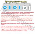 New brothread 25pcs White 70D/2 (60WT) Prewound Bobbin Thread Plastic Size A SA156 for Embroidery and Sewing Machines DIY Embroidery Thread Sewing Thread