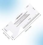 4Pcs Sewing Measuring Tools, 2" Mini Seam Allowance Ruler for Sewing Multi-Inches Aluminium & Acrylic Quilting Templates for DIY Craft (Acrylic Ruler Has Protective Film Please Tear It)