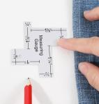 4Pcs Sewing Measuring Tools, 2" Mini Seam Allowance Ruler for Sewing Multi-Inches Aluminium & Acrylic Quilting Templates for DIY Craft (Acrylic Ruler Has Protective Film Please Tear It)