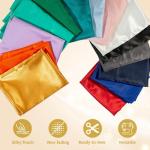 Precut Satin Fabric - Silky, Shiny, Soft Charmeuse Satin - Cloth Fabric by the Yard (2 Yard x 57 inch) - White Fabric for Dress, Wedding Decorations, Draping, Sewing, Table Cloth, DIY Crafts