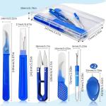 CllyCnny Seam Rippers for Sewing, 2 Big and 2 Small Stitch Remover Tools, with Automatic Needle Threaders, Thread Ripper with Thread Snips for Fabric, Quilting, Dressmaking