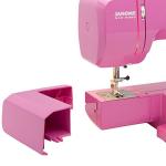 Janome Pink Sorbet Easy-to-Use Sewing Machine with Interior Metal Frame, Bobbin Diagram, Tutorial Videos, Made with Beginners in Mind for Garments, Patchwork, Light Quilting