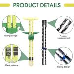 2 PCS Sewing Gauge Measuring Tool Set, 5-in-1 T-Shaped Sliding Gauge Ruler for Various Sewing Projects, Including Garment Construction, Quilting, Embroidery, and Crafting