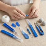 CllyCnny Seam Rippers for Sewing, 2 Big and 2 Small Stitch Remover Tools, with Automatic Needle Threaders, Thread Ripper with Thread Snips for Fabric, Quilting, Dressmaking