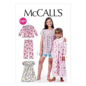 McCall Pattern Company M6831 Children's/Girls' Tops, Gowns, Short and Pants Sewing Template, Size CHJ